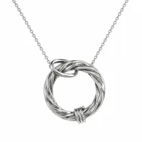 The Silver Swoon Knot Pendant – Image 4