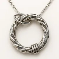 The Silver Swoon Knot Pendant – Image 2