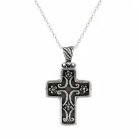 Amalfi Fleur Cross Pendant – Image 4