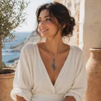 Serafina Leaf Pendant – Image 5