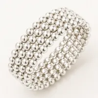 Rosalía Silver Lattice Bracelet – Image 2