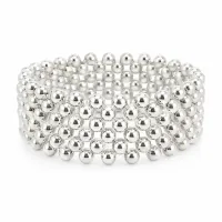 Rosalía Silver Lattice Bracelet – Image 4