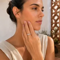 Graduated Silver Ball Ring  – Image 2