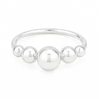 Graduated Silver Ball Ring  – Image 3