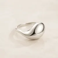 Silver Teardrop Ring – Image 2