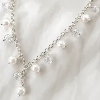Pearl Drop Necklace & Earring Set  – Image 2