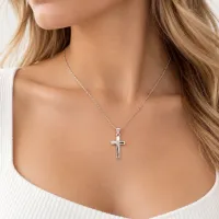 Heritage Silver Cross Pendant – Image 3