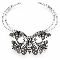 Enchanted Garden Silver Collar. – Image 4