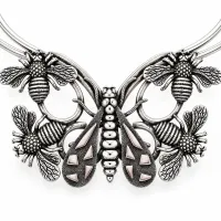Enchanted Garden Silver Collar. – Image 3