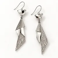 Modern Cascade Drop Earrings – Image 2
