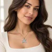 Silver Butterfly Grace Pendant – Image 3