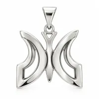 Silver Butterfly Grace Pendant – Image 2