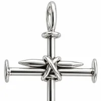 Faith & Strength Nail Cross Pendant – Image 3