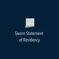 Sworn Statement of Residency – Image 1