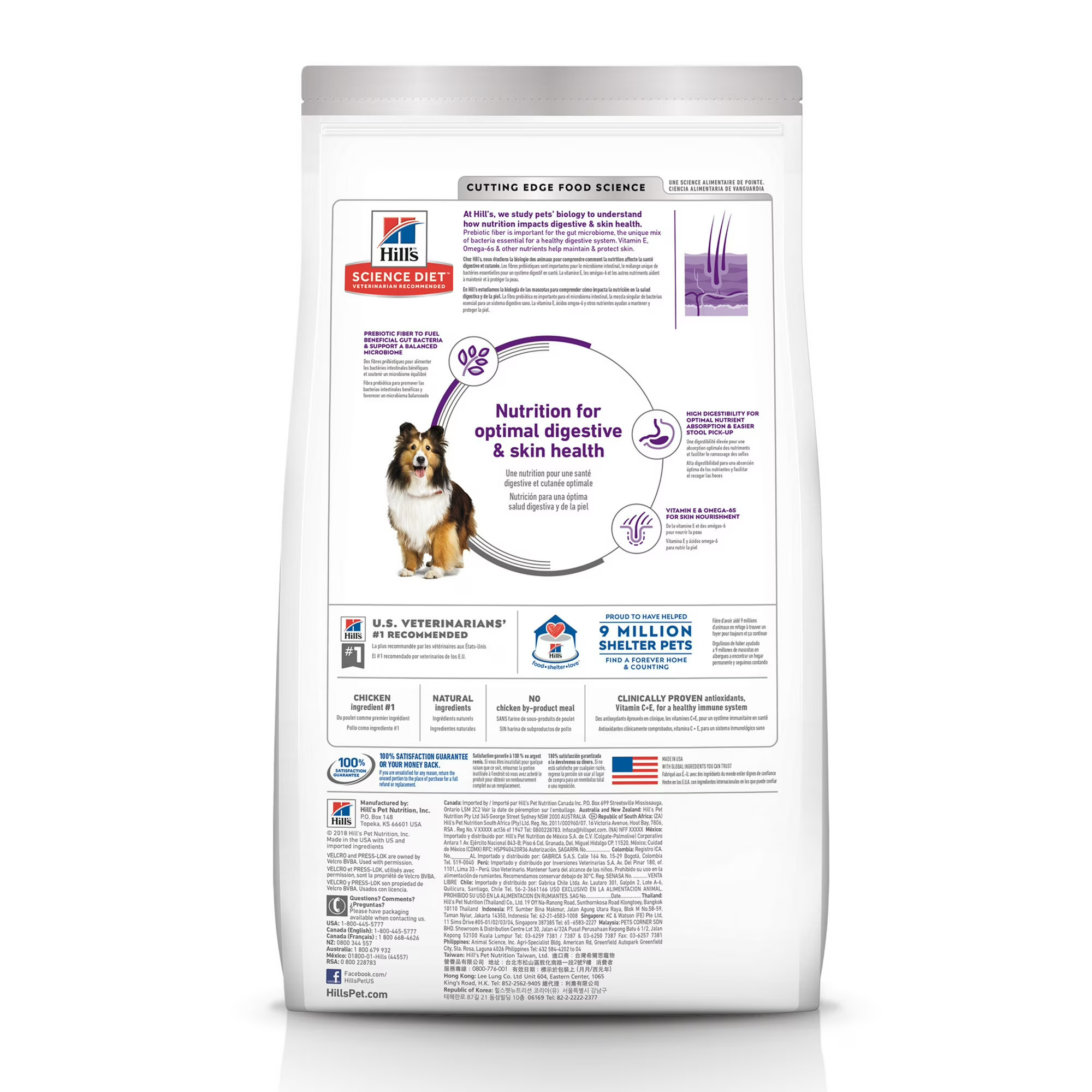 30lb Hill's Science Diet Hill's Science Diet Adult Sensitive Stomach & Skin Dog Food – Image 2
