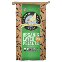 35lb Scratch & Peck Naturally Free Organic Layer Pellets + Grub Protein – Image 1