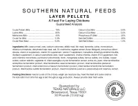 Southern Natural Feeds Layer Pellets – Image 3