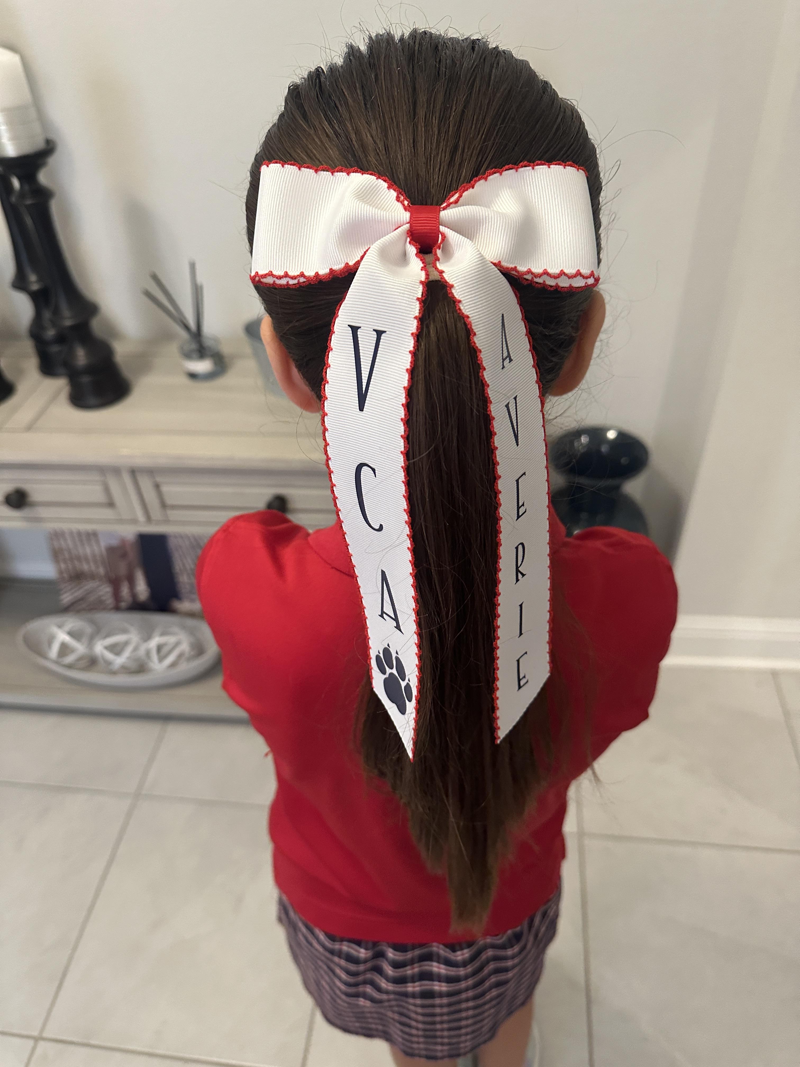 VCA Bulldogs Personalized Moonstitch Long Tail Bow – Image 10