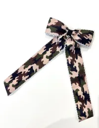 Camo Moonstitch Long Tail Bow – Image 2