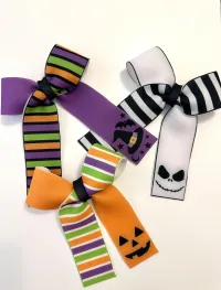 Halloween Neoprene Long Tail Bows – Image 1