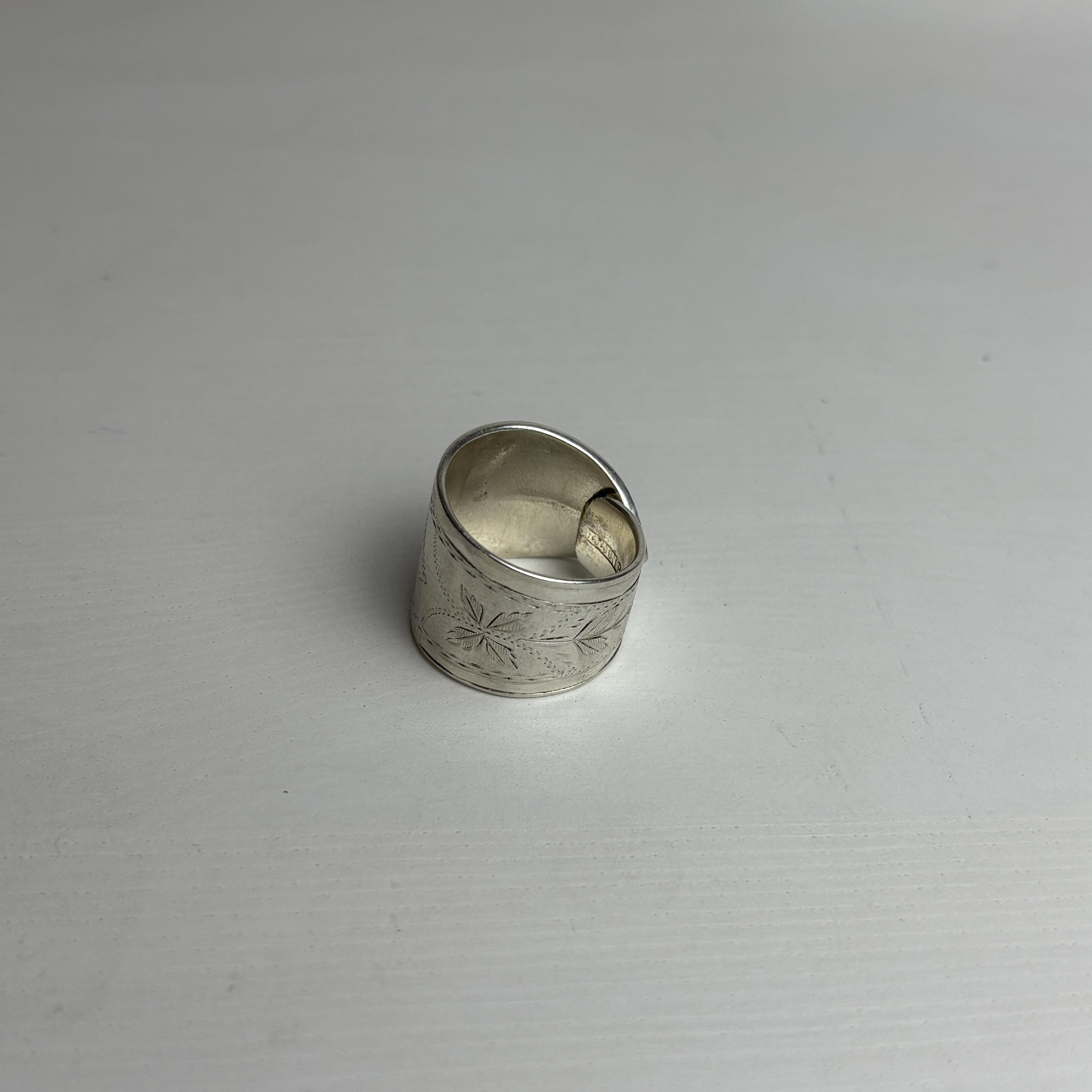 Hedwig - Versilberter Statement Ring – Image 3