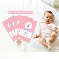 Pink Dots Baby's First Year Milestone Cards – Image 4