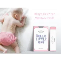 Pink Dots Baby's First Year Milestone Cards – Image 6