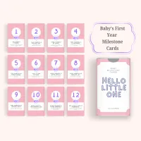 Pink Dots Baby's First Year Milestone Cards – Image 5