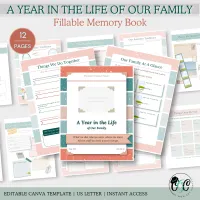 A Year in the Life of Our Family: Fillable Memory Book – Image 1