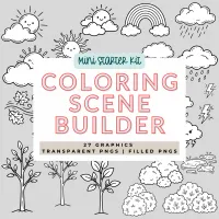 Coloring Scene Builder Mini Starter Kit – Image 1