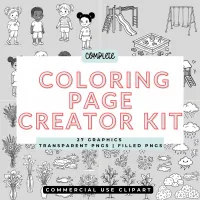 Complete Coloring Page Creator Kit – Image 1