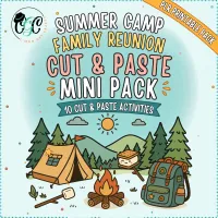Summer Camp Family Reunion Cut & Paste Mini Pack PLR – Image 1