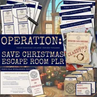 Operation: Save Christmas Printable Escape Room PLR – Image 1