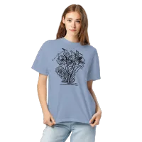 I am a Flower Comfort Colors T-Shirt – Image 1