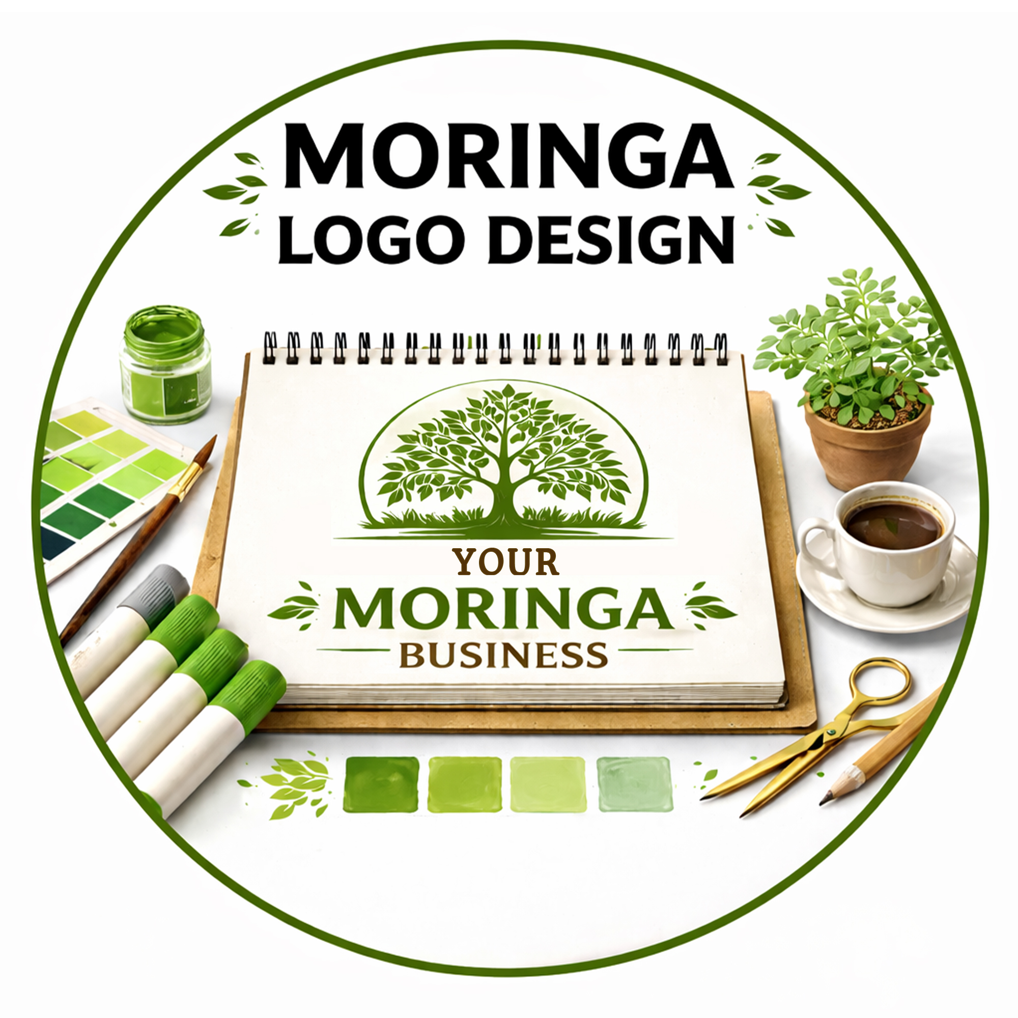 Moringa Logo & Label Design | 1-Hour Design Service | Branding – Image 2