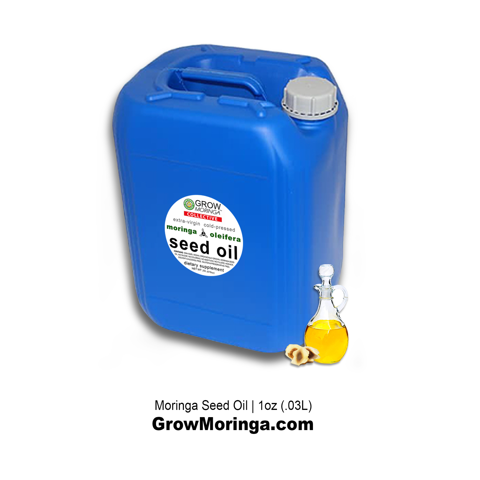 Bulk - Moringa Seed Oil (Cold Pressed) – 20 L tote