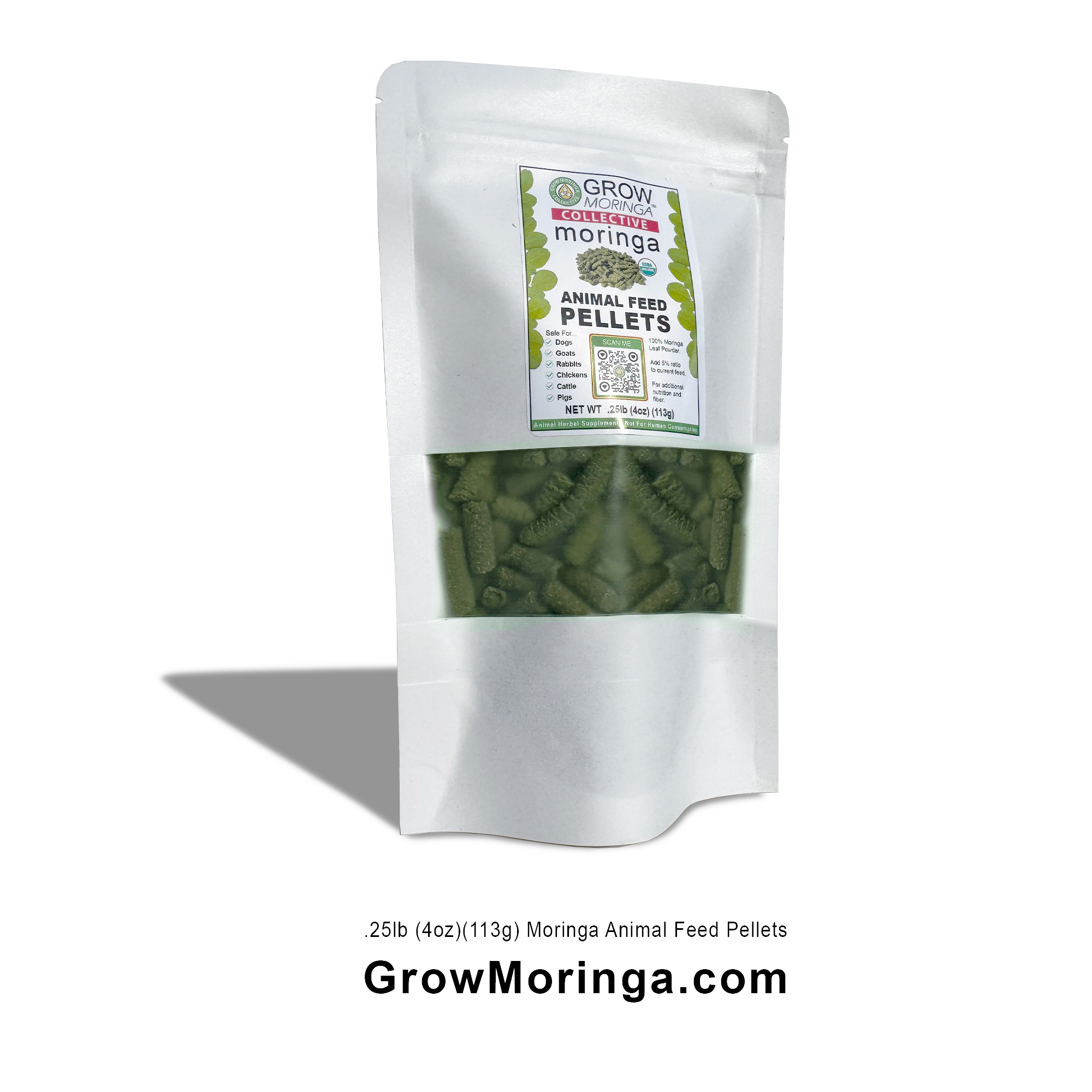 Moringa Animal Feed Pellets – 4 oz