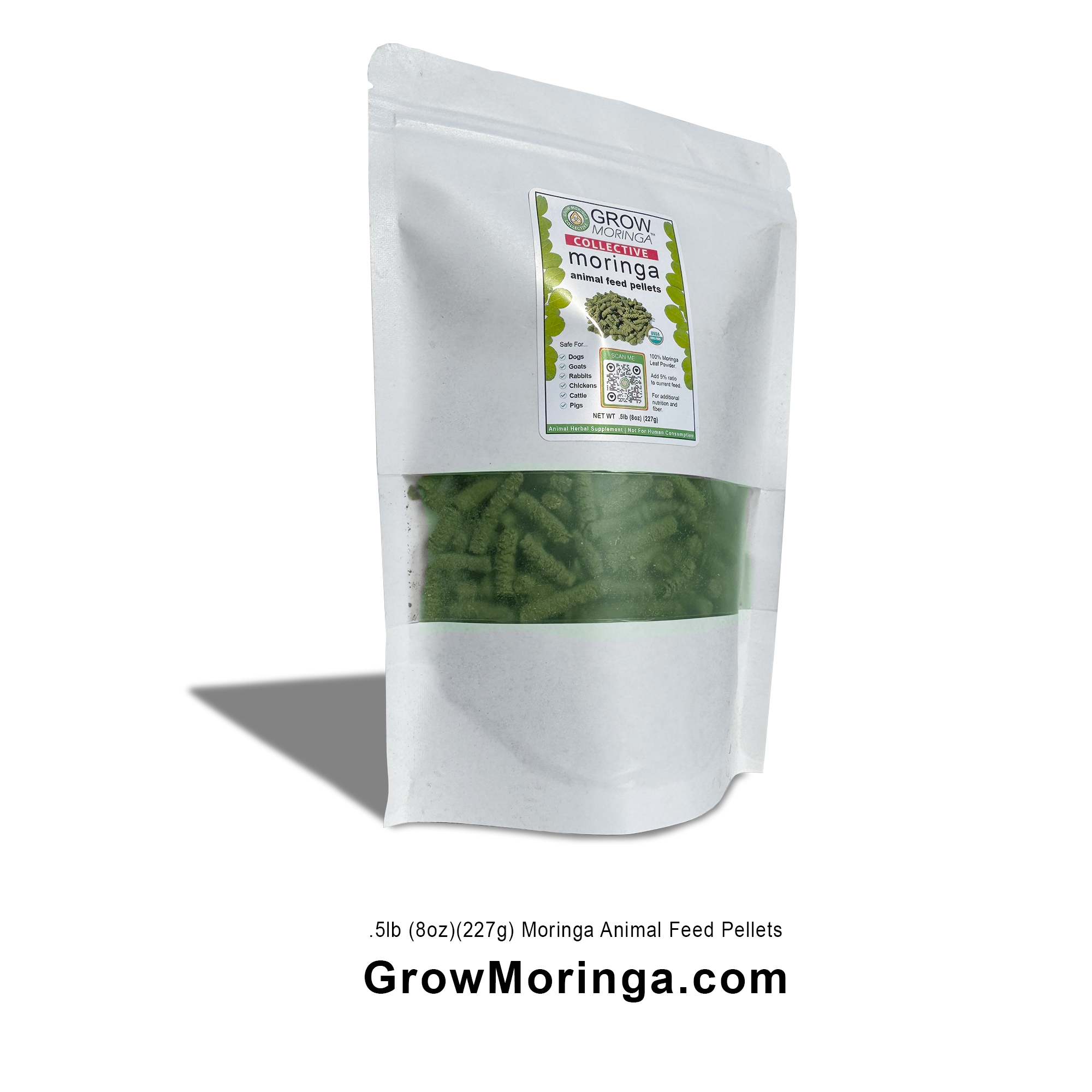 Moringa Animal Feed Pellets – 8 oz