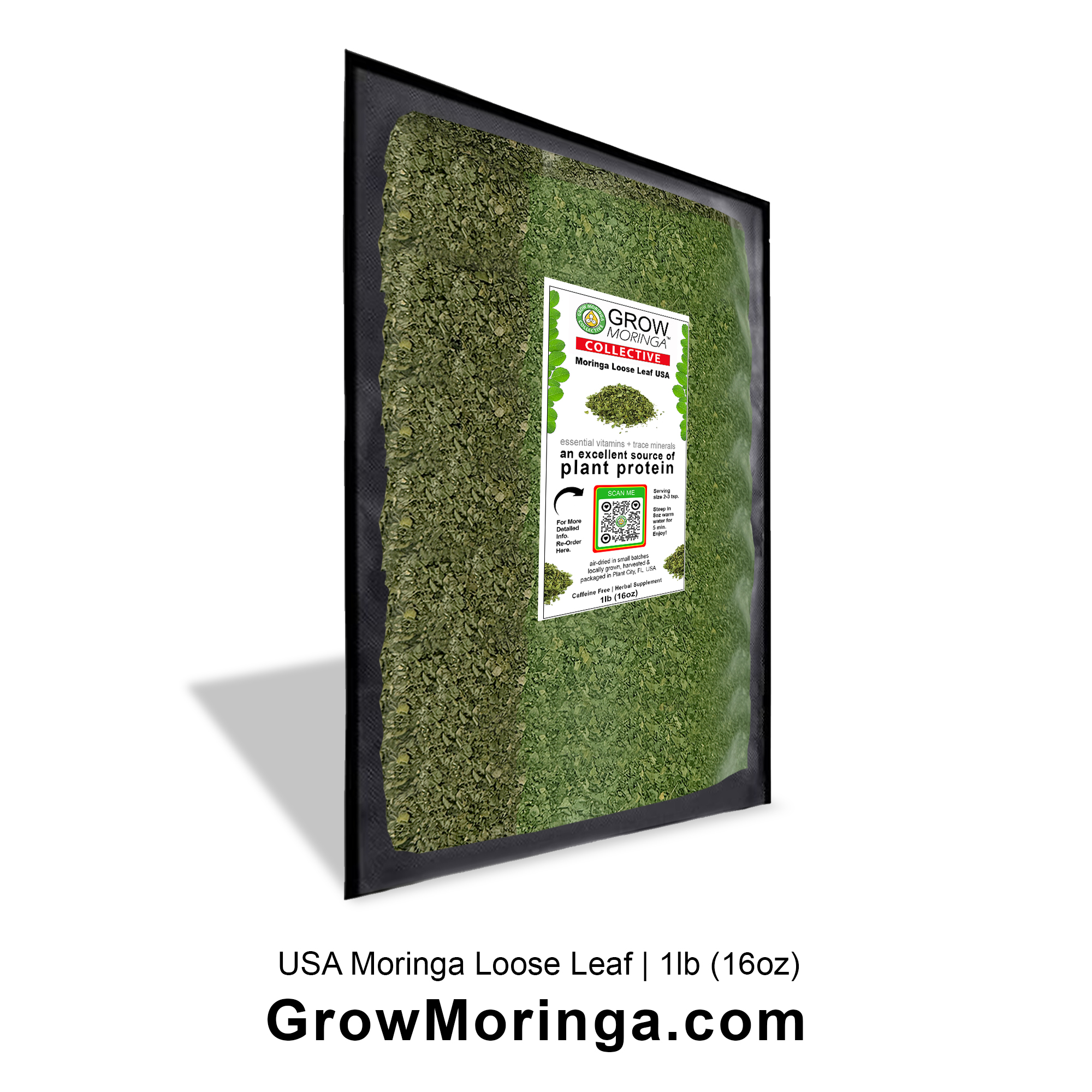 USA Moringa Loose Leaf – 1 lb