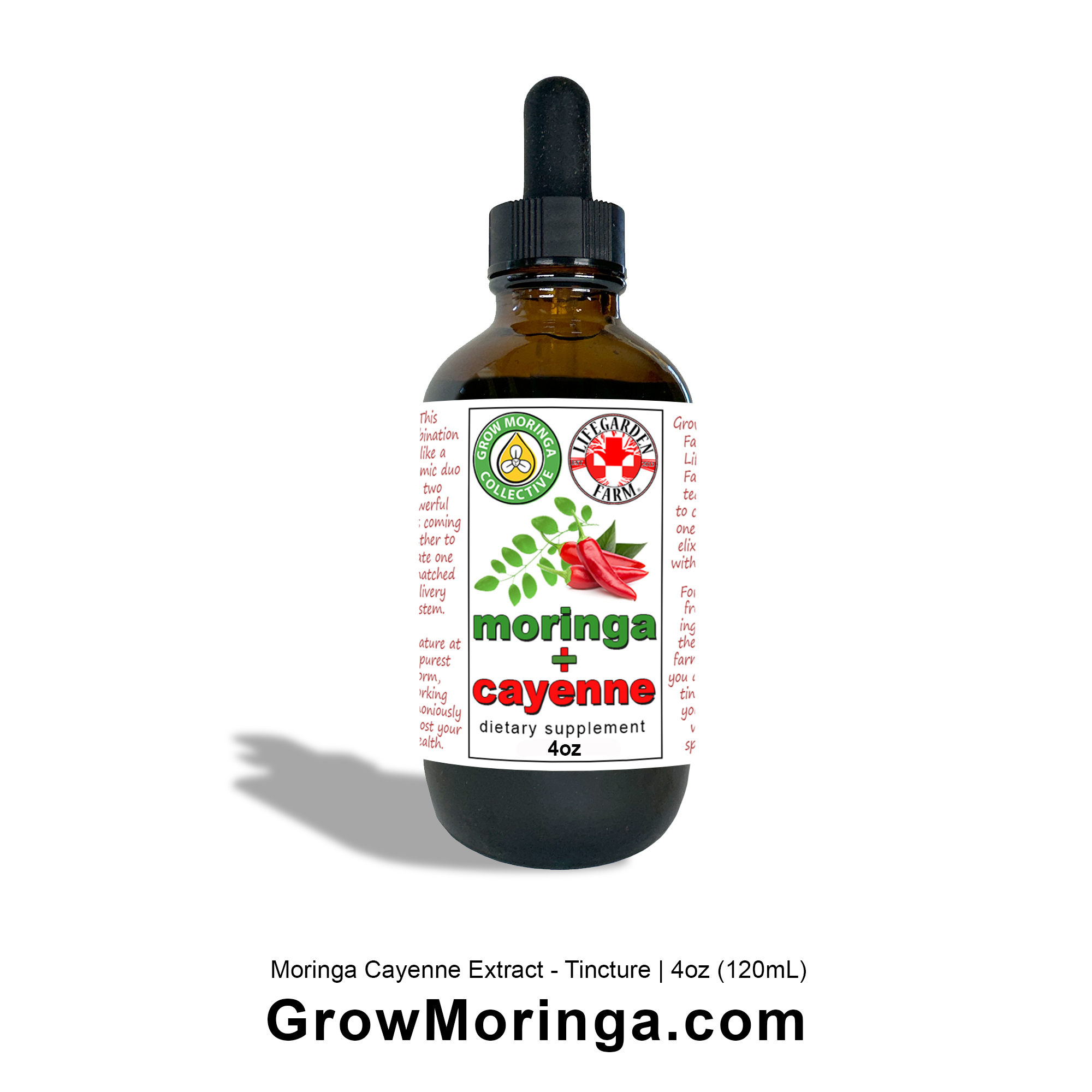 Moringa + Cayenne Tincture – 4 oz