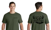 AIM & CAST OG Military Green T-Shirt – Image 1