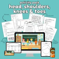 Head Shoulders Knees and Toes - Activity Pack  – Image 2