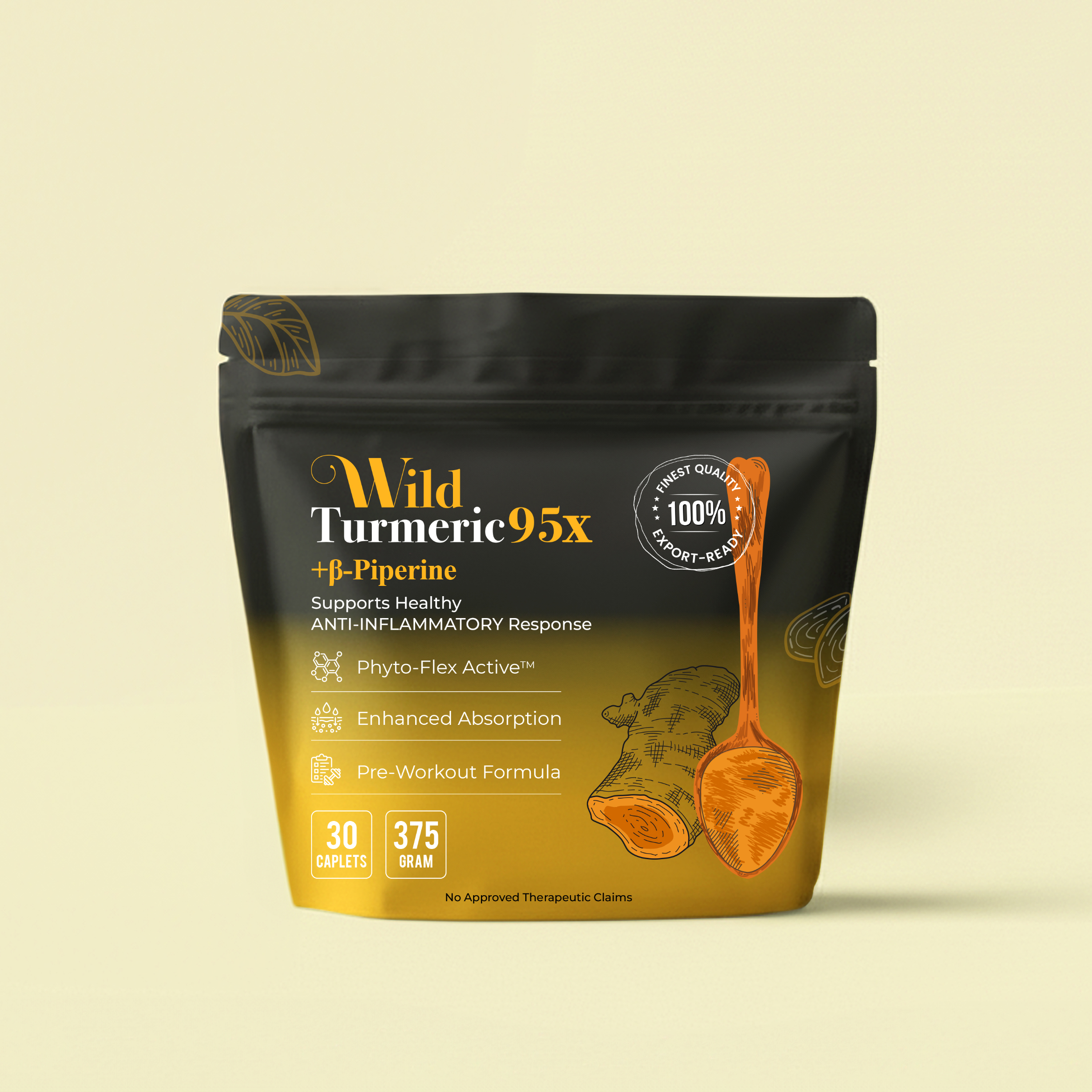 Wild Turmeric 95x – 30 Caplet Pouch