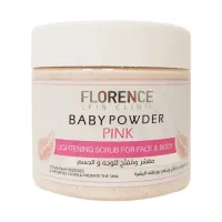 FLORENCE FACE & BODY SCRUB BABY POWDER 300ML – Image 1