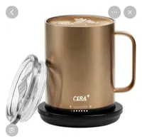 Cera+ Smart Mug – Taza Inteligente con Temperatura Controlada 14 oz – Dorado