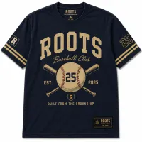 Athlete Varsity baseball tee with distressed graphics – Image 1