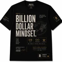 Bold gold roots graphic T-shirt – Image 1