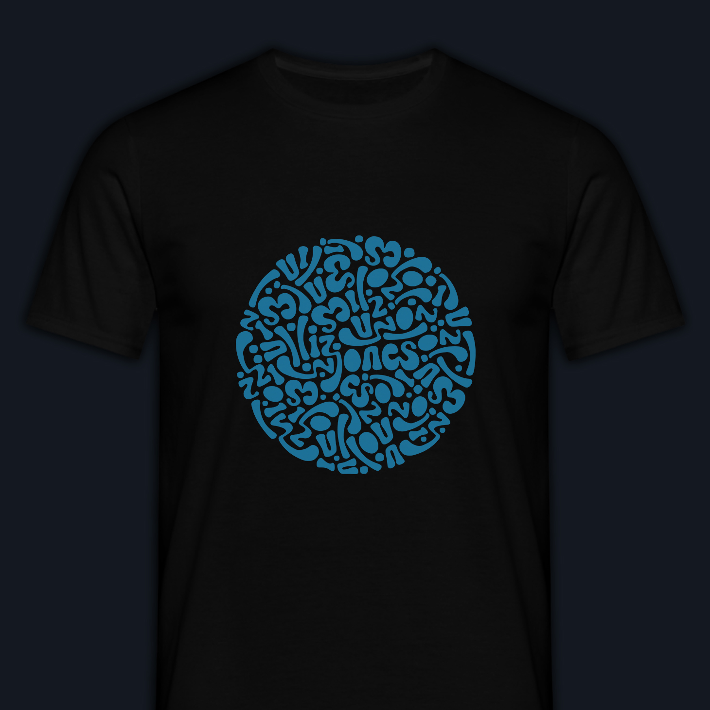 Liz Jones (Orb) T-shirt – S, Blue