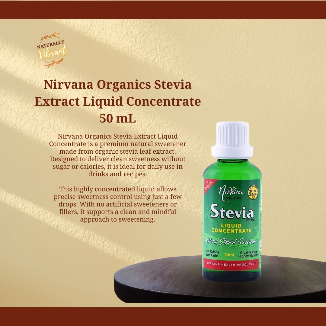 Nirvana Organics Stevia Extract Liquid Concentrate 50 mL – Image 1