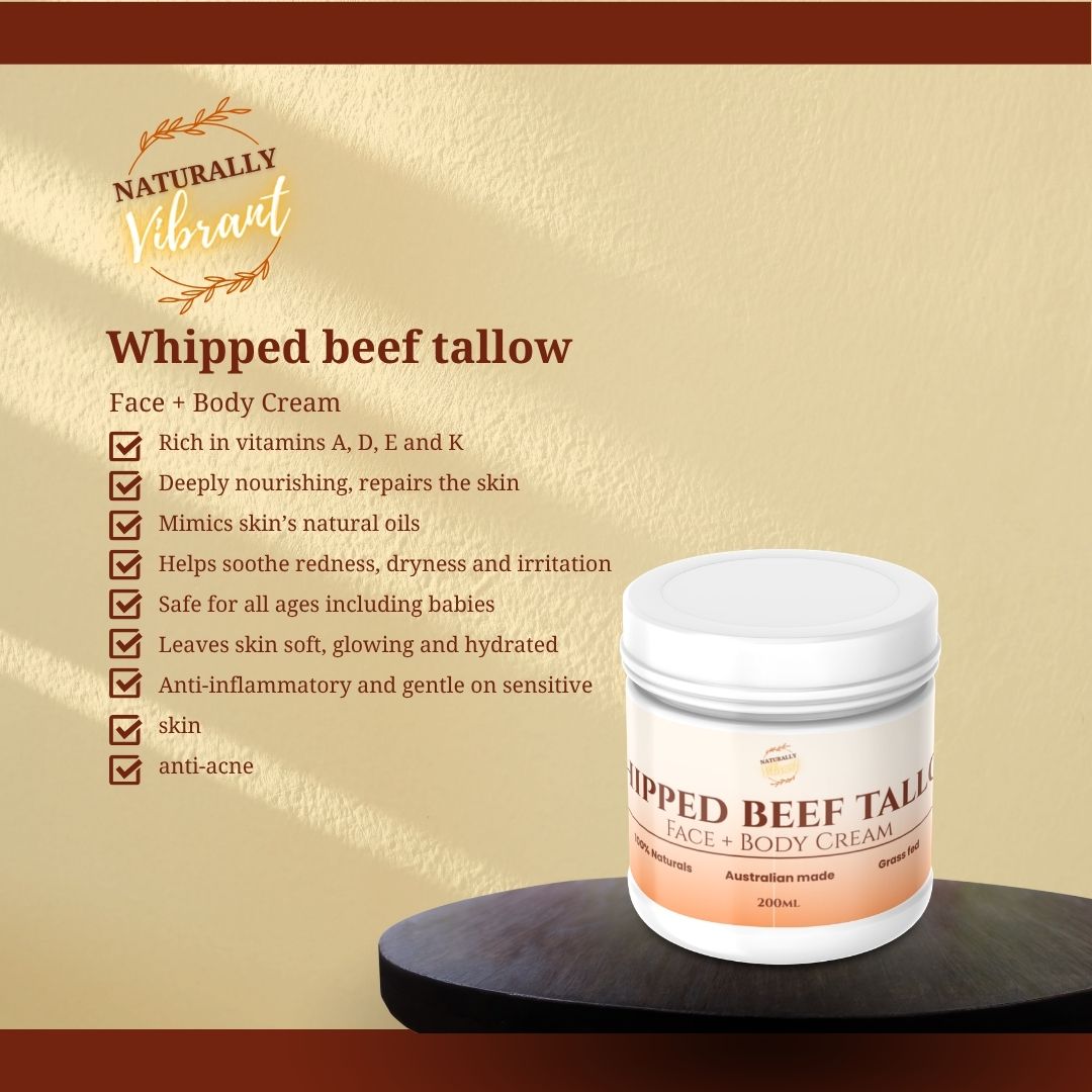 Naturally Vibrant Whipped Beef Tallow 200 ml – Image 1